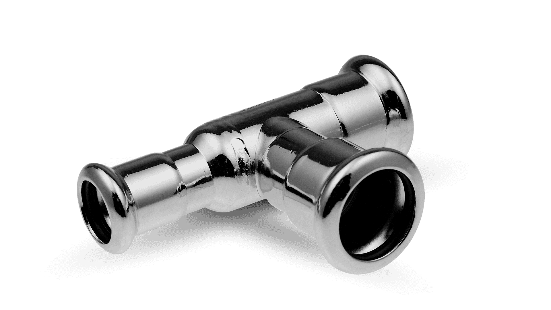 KAN-therm - Система Steel - Технический рисунок поперечного сечения муфтового соединения с трубой.